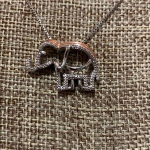 Diamond and Rose Gold Elephant Necklace